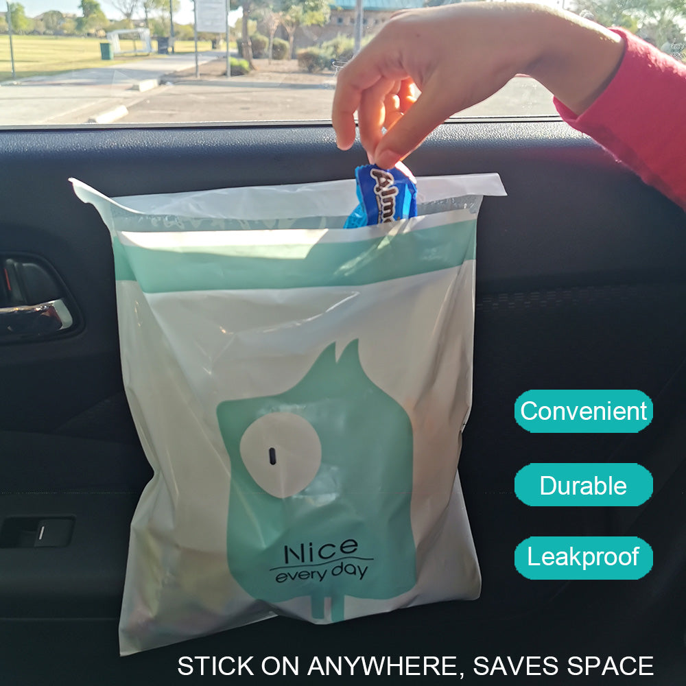 EASY STICK-ON DISPOSABLE TRASH BAG FOR CAR OFFICE KITCHEN BATHROOM – L&Z  Lifestyle